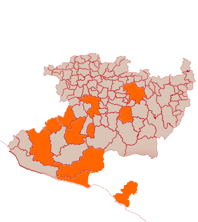 Destinos de Parhíkuni Mapa